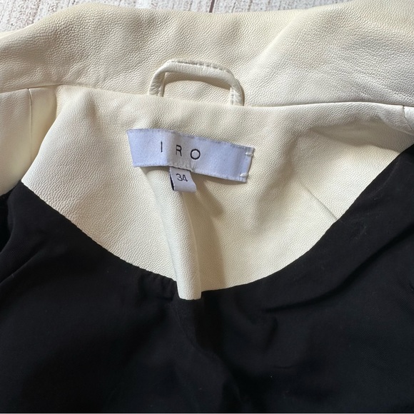 SALE🥧 IRO White Lamb Leather Jacket - Picture 12 of 16